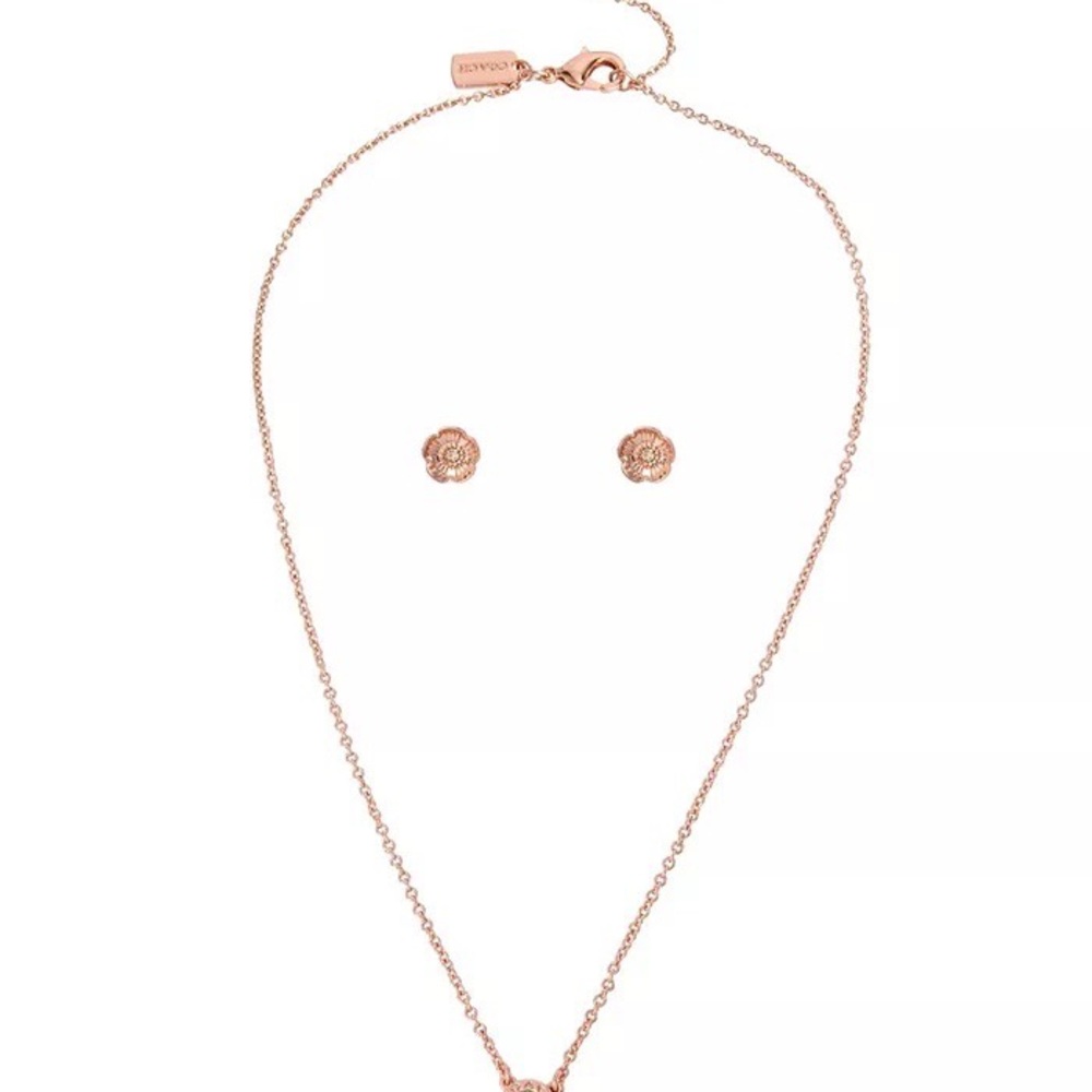 Coach Signature Stone Tea Rose 3-pc jewelry set - Picture 4 of 9